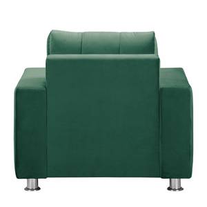 Fauteuil Upwell II microvezel - Donkergroen - Met hocker