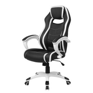 Gaming Chair Meon Kunstleder / Kunststoff - Schwarz / Matt Weiß