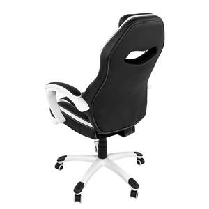 Gaming Chair Meon Imitation cuir / Matière plastique - Noir / Blanc mat