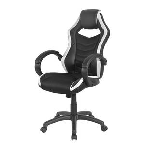 Gaming Chair Orgon Kunstleder & Mesh / Kunststoff - Schwarz / Weiß