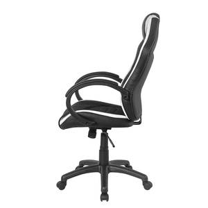 Chaise gamer Orgon Imitation cuir et mesh / Matière plastique - Noir / Blanc