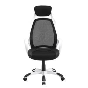 Chaise de bureau Osny Imitation cuir et mesh / Matière plastique - Noir / Blanc