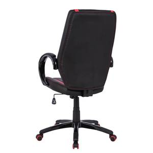 Chaise de bureau Octon Imitation cuir / Matière plastique - Noir - Noir