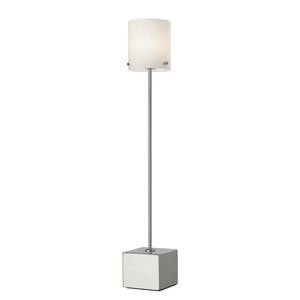 LED-Tischleuchte Slim II Milchglas / Nickel - 1-flammig