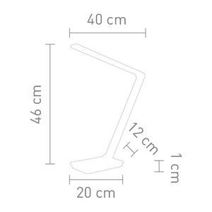 LED-Tischleuchte Uli Phone Kunststoff - 1-flammig - Weiß