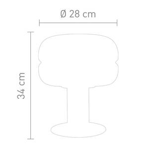 Tafellamp Havanna Barnsteenkleurig - Hoogte: 34 cm