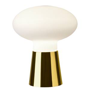Tischleuchte Bilbao Milchglas / Eisen - 1-flammig - Gold - Höhe: 24 cm