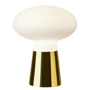 Tischleuchte Bilbao Milchglas / Eisen - 1-flammig - Gold - Höhe: 42 cm