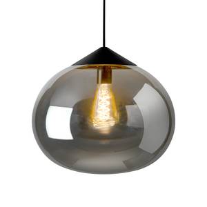 Hanglamp Drop Zwart - Glas - Metaal - Hoogte: 150 cm