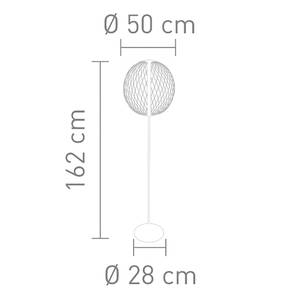 LED-Stehleuchte Atomic Eisen - 1-flammig