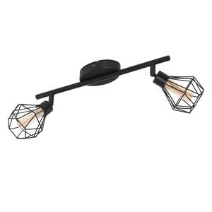 LED-plafondlamp Zapata staal - Zwart - Aantal lichtbronnen: 2