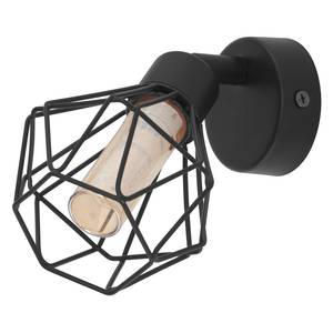 LED-wandlamp Zapata staal - 1 lichtbron - Zwart