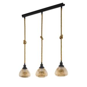 Suspension Rampside I Verre / Acier - 3 ampoules