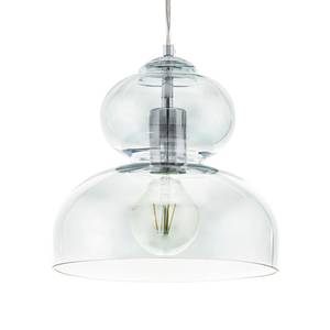 Hanglamp Ullaste transparant glas / staal - 1 lichtbron