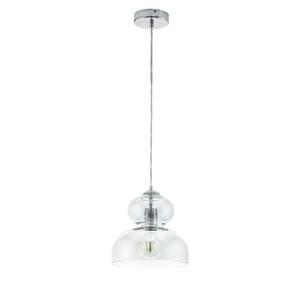 Hanglamp Ullaste transparant glas / staal - 1 lichtbron