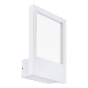 Wandlamp Monteros transparant glas / aluminium - 1 lichtbron - Wit