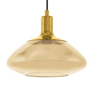 Hanglamp Torrontes transparant glas / staal - 1 lichtbron - Goud