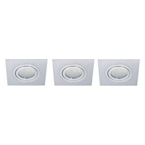 LED-plafondlamp Areitio I transparant glas / aluminium - 3 lichtbronnen