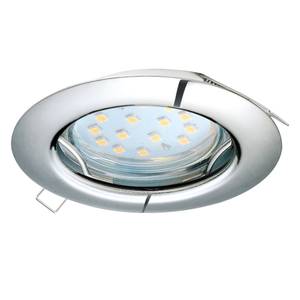 LED-inbouwlamp Peneto transparant glas / staal - 1 lichtbron - Zilver