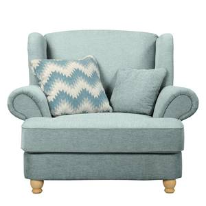 XXL-fauteuil  Colares III geweven stof - Pastelblauw