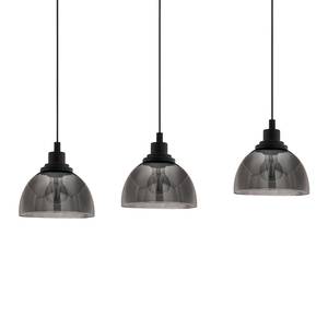 Hanglamp Beleser transparant glas / staal - 3 lichtbronnen