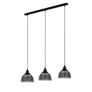 Hanglamp Beleser transparant glas / staal - 3 lichtbronnen