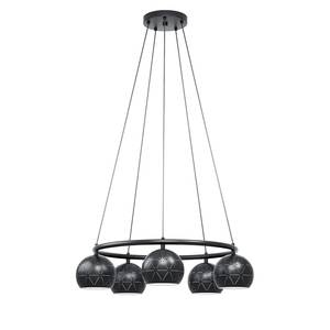 Hanglamp Cantallops staal - 5 lichtbronnen - Aantal lichtbronnen: 5