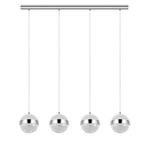 LED-hanglamp Licoroto II glas / staal - 4 lichtbronnen