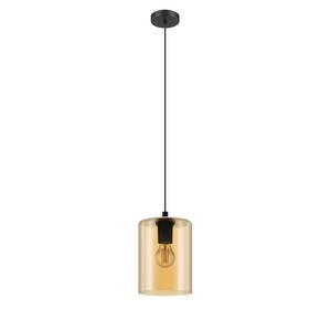 Hanglamp Cadaques Beige - Glas - Metaal - Hoogte: 110 cm