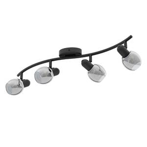 Plafondlamp Pollica glas / staal - Aantal lichtbronnen: 4