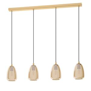 Hanglamp Alobrase VI glas / staal - 4 lichtbronnen