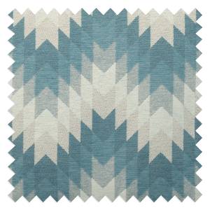 Hoekbank Colores II geweven stof - Pastelblauw - Longchair vooraanzicht rechts