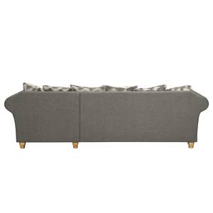 Ecksofa Colares II Webstoff - Grau - Longchair davorstehend rechts