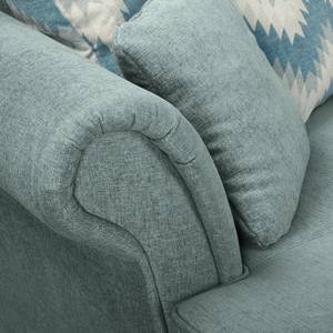 Ecksofa Colares II Webstoff - Pastellblau - Longchair davorstehend links