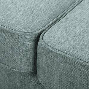 Ecksofa Colares II Webstoff - Pastellblau - Longchair davorstehend links