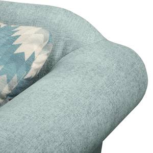 Hoekbank Colores II geweven stof - Pastelblauw - Longchair vooraanzicht links