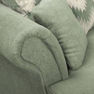 Ecksofa Colares II Webstoff - Mintgrau - Longchair davorstehend links