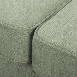 Ecksofa Colares II Webstoff - Mintgrau - Longchair davorstehend links