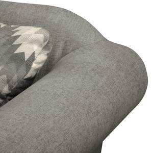 Ecksofa Colares II Webstoff - Grau - Longchair davorstehend links