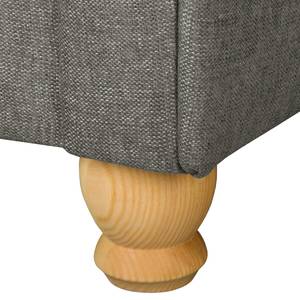 Ecksofa Colares II Webstoff - Grau - Longchair davorstehend links