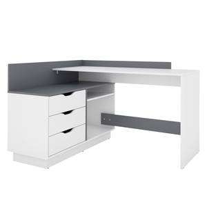 Bureau d’angle Paroy Anthracite - Blanc