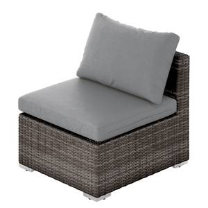 Set lounge Lenax (4 pezzi) Marrone - Grigio - Metallo - Materiale sintetico - Tessile