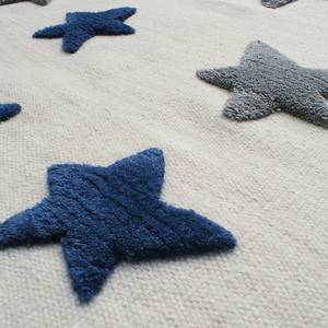 Kindervloerkleed Seastar wol - Marineblauw - 100 x 160 cm