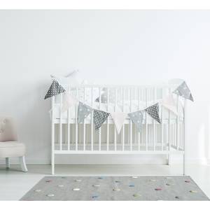 Kindervloerkleed Colordots wol - Lichtgrijs - 100 x 160 cm