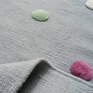 Kinderteppich Colordots Wolle - Lichtgrau - 100 x 160 cm