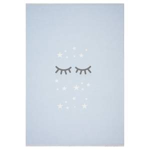 Tapis enfant Sleeping Eyes Fibres synthétiques - Bleu pastel - 100 x 160 cm