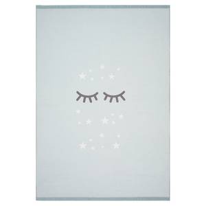 Tapis enfant Sleeping Eyes Fibres synthétiques - Gris menthe - 140 x 190 cm