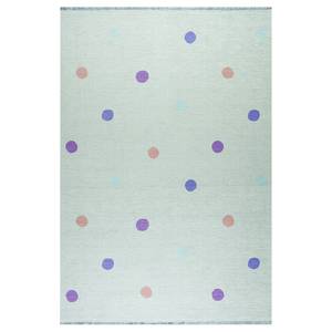 Tapis enfant Dots Fibres synthétiques - Menthe - 140 x 190 cm