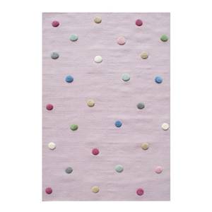 Kindervloerkleed Colordots wol - Mauve - 120 x 180 cm