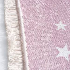 Tapis enfant Moon Fibres synthétiques - Rose - 140 x 190 cm